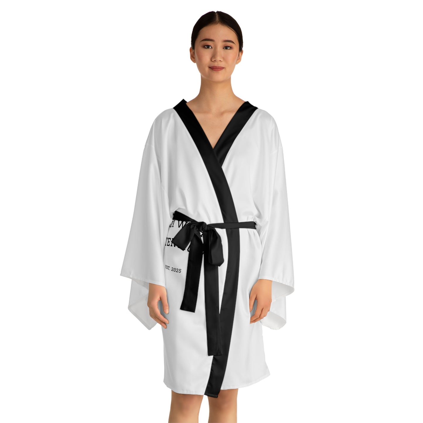 Cozy Intention Long Sleeve Kimono Robe, Comfortable Loungewear, Spa Day Essential, Gift for Her, Relaxing Self-Care Attire