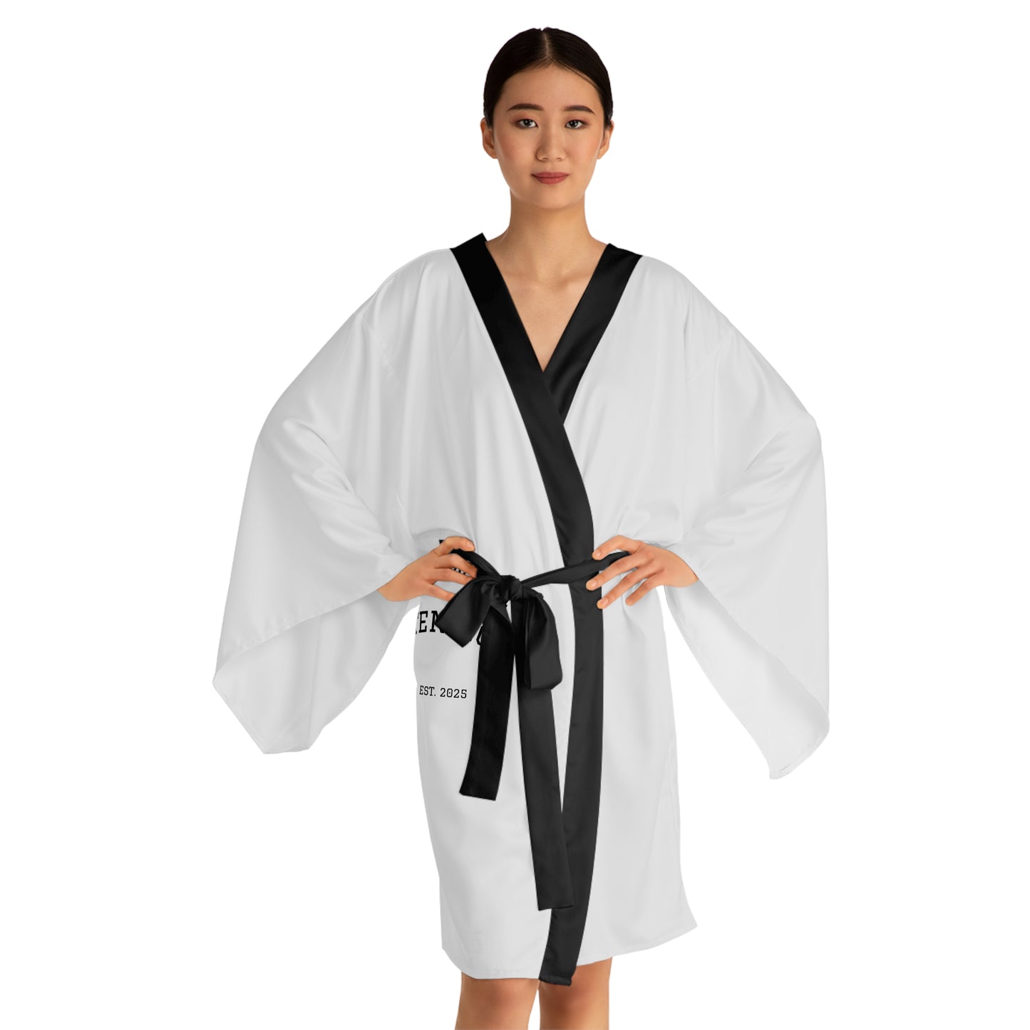 Cozy Intention Long Sleeve Kimono Robe, Comfortable Loungewear, Spa Day Essential, Gift for Her, Relaxing Self-Care Attire